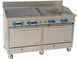 Comstock-Castle F3226-42-1.5RB 60" Gas Restaurant Range w/ (1) 42" Griddle, (1) 18" Charbroiler, (2) Standard Ovens, 208.000 BTU 1 image