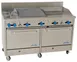Comstock-Castle F3226-30-1.5RB 60" Gas Restaurant Range w/ (2) Open Burners, (1) 30" Griddle, (1) 18" Charbroiler, (2) Standard Ovens, 226.000 BTU  1 image