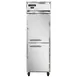 Continental Refrigerator 1FNSAPTHD 26" 1-Section Pass-Thru Freezer, 4 Half Solid Doors, Top Mounted, 21 cu. ft., Stainless Steel 1 image