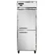 Continental Refrigerator 1FENSSHD 28" 1-Section Reach-In Freezer, 2 Half Solid Doors, Top Mounted, 21 cu. ft., Stainless Steel 1 image