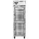 Continental Refrigerator 1FNSSGDHD 26" 1-Section Reach-In Freezer, 2 Half Glass Doors, Stainless Steel, Top Mounted, 20 cu. ft. 1 image