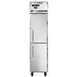 Continental Refrigerator 1FSENHD 17-3/4" 1-Section Reach-In Freezer, 2 Half Solid Doors, Top Mounted, 15 cu. ft., Stainless Steel Front 1 image