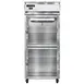 Continental Refrigerator 1FXNGDHD 36" 1-Section Reach-In Freezer, 2 Half Glass Doors, Top Mounted, 30 cu. ft., Stainless Steel Front 1 image
