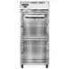 Continental Refrigerator 1FXNSAGDHD 36" 1-Section Reach-In Freezer, 2 Half Glass Doors, Stainless Steel, 30 cu. ft., Self-Contained 1 image