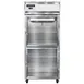 Continental Refrigerator 1FXSNSAGDHD 36-1/4" 1-Section Reach-In Freezer, 2 Half Glass Doors, Stainless Steel, 26 cu. ft., Self-Contained Refrigeration 1 image