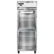 Continental 1RESNSAGDHD 28.5" 1-Section Reach-In Refrigerator w/ 2 Glass Half Doors, Stainless Steel Exterior, 18 cu. ft. 1 image