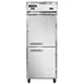 Continental Refrigerator 1RFENSAHD 28" 1-Section Reach-In Refrigerator Freezer Combo w/ 2 Half Solid Doors 1 image