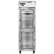 Continental 1RNGDHD 26" 1-Section Reach-In Refrigerator w/ 2 Half Glass Doors, Stainless Steel Front Aluminum Exterior, 20 cu. ft. 1 image