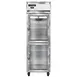 Continental 1RNSSGDHD 26" 1-Section Reach-In Refrigerator w/ 2 Glass Half Doors, All Stainless Steel, 20 cu. ft. 1 image