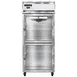 Continental 1RXNSAGDHD 36" 1-Section Reach-In Refrigerator w/ 2 Glass Half Doors, Stainless Steel Exterior, 30 cu. ft. 1 image