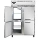 Continental Refrigerator 2FNPTHD 52" 2-Section Pass-Thru Freezer, 8 Half Solid Doors, Top Mounted, 48 cu. ft., Stainless Steel Front 1 image
