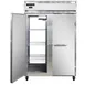 Continental Refrigerator 2FNPT 52" 2-Section Pass-Thru Freezer, 4 Solid Doors, Top Mounted, 48 cu. ft., Stainless Steel Front 1 image