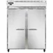 Continental Refrigerator 2FESNSS 57" Two Section Reach-In Freezer w/ 2 Solid Doors, All Stainless Steel, 40 cu. ft. 1 image