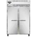 Continental Refrigerator 2FNSA 52" 2-Solid Door Reach-In Freezer, Top Mounted, 48 cu. ft., Stainless Steel 1 image