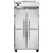 Continental Refrigerator 2FSENHD 36" 2-Section Reach-In Freezer, 4 Half Solid Doors, 30 cu. ft., Stainless Steel Front, Aluminum Interior 1 image