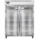 Continental 2RENGD 57" 2-Section Reach-In Refrigerator w/ 2 Glass Doors, Stainless Steel Front Aluminum Exterior, 50 cu.ft. 1 image
