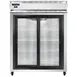 Continental 2RENSGD 57" 2-Section Reach-In Refrigerator w/ 2 Sliding Glass Doors, Stainless Steel Front Aluminum Exterior, 50 cu.ft. 1 image