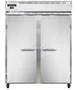 Continental Refrigerator 2RESNSA 57" 2-Section Reach-In Refrigerator w/ 2 Solid Doors, Stainless Steel Exterior, 40 cu.ft. 1 image