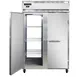 Continental Refrigerator 2RNPT 52" 2-Section Pass-Thru Refrigerator w/ 4 Solid Doors, Stainless Steel Front Aluminum Ends, 50 cu. ft. 1 image