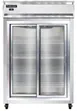 Continental Refrigerator 2RSNSASGD 52" 2-Section Reach-In Refrigerator w/ 2 Siliding Glass Doors, Stainless Steel Exterior, 32 cu.ft. 1 image