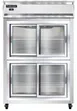 Continental Refrigerator 2RSNSASGDHD 52" 2-Section Reach-In Refrigerator w/ 4 Siliding Half Glass Doors, 32 cu.ft. 1 image