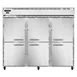 Continental Refrigerator 3FENSAHD 85" 3-Section Reach-In Freezer, 6 Half Solid Doors, Stainless Steel Exterior, 73 cu. ft., Top Mounted 1 image