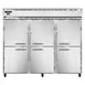 Continental Refrigerator 3FE-SA-PT-HD 85-1/2" 3-Section Pass-Thru Freezer, 12 Half Solid Doors, Top Mounted, 73 cu. ft., Stainless Steel 1 image