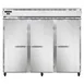 Continental Refrigerator 3FENSA 85-1/2" 3-Solid Door Reach-In Freezer, Top Mounted, Stainless Steel, 73 cu. ft. 1 image