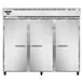 Continental Refrigerator 3RENSSPT 86" 3-Section Pass-Thru Refrigerator w/ 6 Solid Doors, All Stainless Steel, 75 cu. ft. 1 image