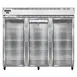 Continental Refrigerator 3RENGD 86" 3-Section Reach-In Refrigerator w/ 3 Glass Doors, Stainless Steel Front Aluminum Exterior, 73 cu.ft. 1 image