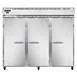 Continental Refrigerator 3RESN 86" 3-Section Reach-In Refrigerator w/ 3 Solid Doors, Stainless Steel Front Aluminum Exterior, 63 cu.ft. 1 image