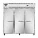 Continental Refrigerator 3RFFN 78" 3-Section Reach-In Refrigerator Freezer Combo w/ 3 Solid Doors 1 image