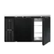 Continental Refrigerator BB59SNPT Pass-Thru Back Bar Cooler w/ 15 Cu Ft, 4 Solid Doors, 59" W 1 image