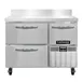 Continental Refrigerator FA43NBS-D 43" 2-Section Worktop Freezer w/ 2 Drawers & 1 Half Door 1 image