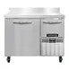 Continental Refrigerator FA43NBS 43" 1-Section Worktop Freezer w/ 1 Full & 1 Half Door 1 image