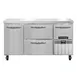 Continental Refrigerator FA60N-D 60" 3-Section Worktop Freezer w/ 4 Drawers & 1 Half Door 1 image