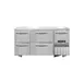 Continental Refrigerator FA60N-U-D 60" Undercounter Freezer w/ 2 Drawers, 1 Full & 1 Half Door 1 image