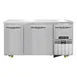 Continental Refrigerator FA60N-U 60" Undercounter Freezer w/ 2 Full Doors & 1 Half Door, Stainless Steel Exterior 1 image