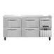Continental Refrigerator FA68N-D 68" 3-Section Worktop Freezer w/ 4 Drawers & 1 Half Door 1 image