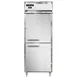 Continental Refrigerator D1RENPTHD 29" 1-Section Pass-Thru Refrigerator w/ 4 Half Solid Doors, Stainless Steel Front Aluminum Ends, 22 cu. ft. 1 image