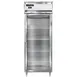 Continental Refrigerator D1RENSAGD 28" 1-Section Reach-In Refrigerator w/ Glass Door, Stainless Steel Exterior, 22 cu. ft. 1 image