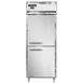 Continental Refrigerator D1RENSAPTHD 29" 1-Section Pass-Thru Refrigerator w/ 4 Half Solid Doors, Stainless Steel Exterior, 22 cu. ft. 1 image