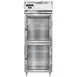 Continental Refrigerator D1RENSSGDHD 28" 1-Section Reach-In Refrigerator w/ 2 Glass Half Doors, All Stainless Steel, 22 cu. ft. 1 image