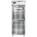 Continental Refrigerator D1RESNSAGDHD 28" 1-Section Reach-In Refrigerator w/ 2 Half Glass Doors, Stainless Steel Exterior, 18 cu. ft. 1 image