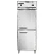 Continental Refrigerator D1RFENHD 28" 1-Section Reach-In Refrigerator Freezer Combo w/ 2 Half Solid Doors 1 image