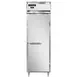 Continental Refrigerator D1RNPT 26" 1-Section Pass-Thru Refrigerator w/ 2 Solid Doors, Stainless Steel Front Aluminum Ends, 21 cu. ft. 1 image