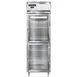 Continental Refrigerator D1RSNSSGDHD 26" 1-Section Reach-In Refrigerator w/ 2 Half Glass Doors, All Stainless Steel, 16 cu. ft. 1 image