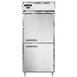 Continental Refrigerator D1RXNHD 36" 1-Section Reach-In Refrigerator w/ 2 Half Solid Doors, Stainless Steel Front Aluminum Exterior, 32 cu. ft. 1 image