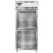 Continental Refrigerator D1RXSNSSGDHD 36" 1-Section Reach-In Refrigerator w/ 2 Half Glass Doors, All Stainless Steel, 26 cu. ft. 1 image