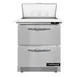 Continental Refrigerator D27N8C-FB-D 27" One Section Sandwich / Salad Prep Table w/ 2 Drawers, 8 Pans 1 image
